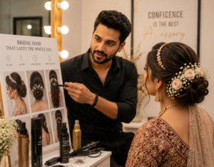 Vinay Kumar Nevatia on Planning Bridal Hair That Lasts the Whole Day